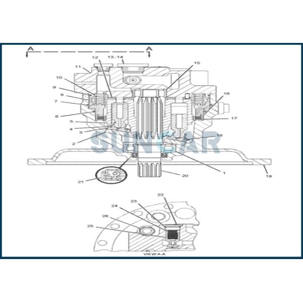 173-3454 1733454 Swing Motor Seal Repair Kit Fits M5X130CHB E320C E320D