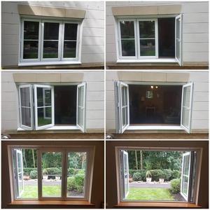 Folding Security Windows with Lockable Panes - Anti-Theft Protection