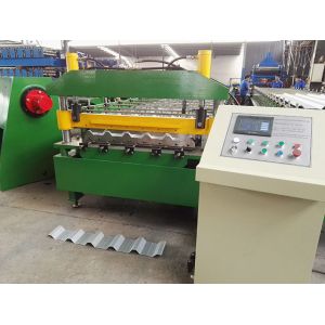 China 0.3-0.8mm Thickness Metal Roofing Roll Forming Machine 8-15m/min Forming Speed ±2mm Cutting Tolerance on sale