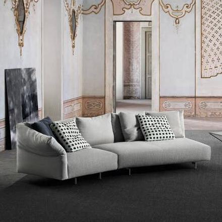 NEXTOP Hotel Room Simple Modern Fabric Corner Curved Combination Sofa