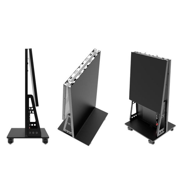 Quality P1.25 Floor Standing LED Poster Cabinet 1x5 IP54 Foldable And Easy To Move for sale