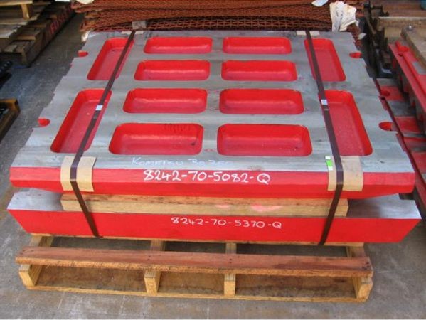 Extec Q C12 Fixed Jaw manganese steel jaw crusher spare parts jaw crusher liners stationary JAW PLATE