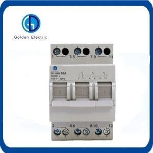 DIN Rail Mounted Modular Manual Transfer Switch 4P 32A with Dual Output