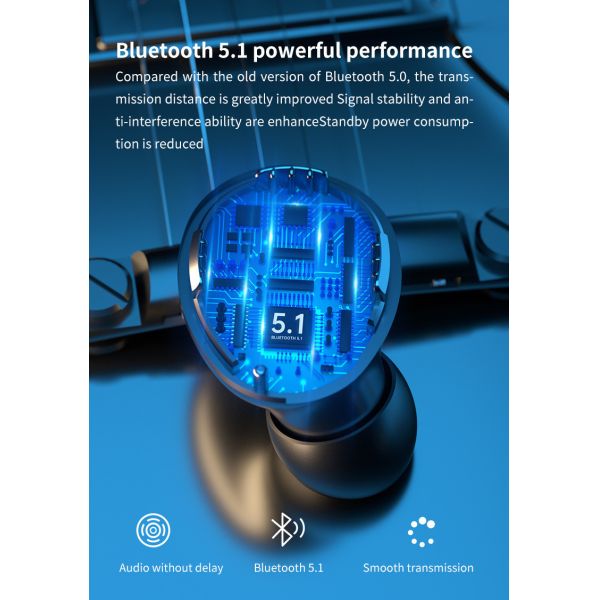 Magnetic Charging TWS Wireless Bluetooth Earphones 3D Stereo OEM ODM