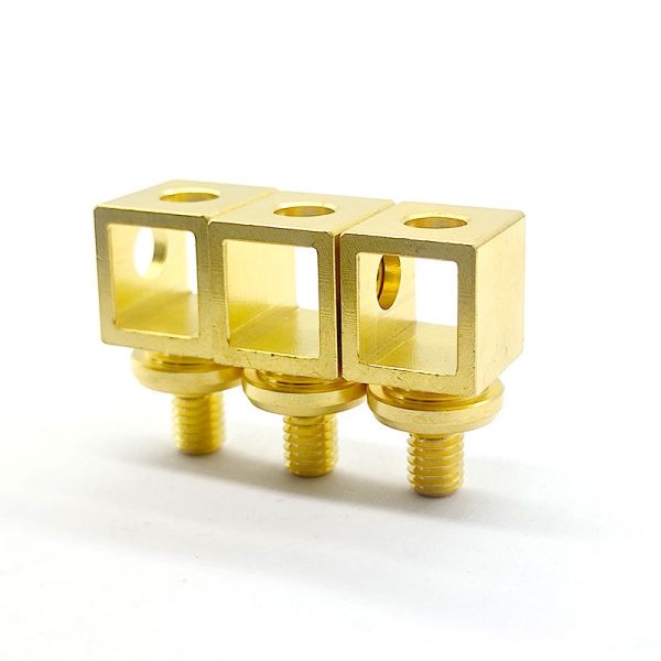 Automotive Custom Made CNC Parts Polishing Turned Brass Components High Precision