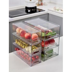Refrigerator Handle Plastic 4 Drawer Organizer Bpa Free