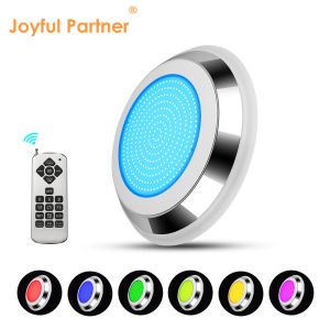 Wholesale Underwater Swimming Pool Light AC12V Stainless Steel Color Changing Wall Mounted RGB ø280*35mm from china suppliers