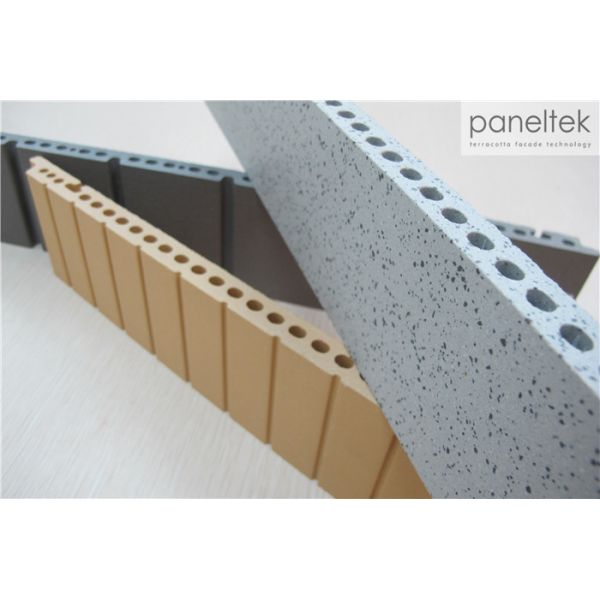 Building Facade Cladding Systems , Ventilated Terracotta Rainscreen Cladding