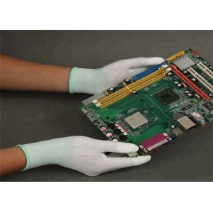 Breathable Static Resistant Gloves , White Safety Hand Work Gloves