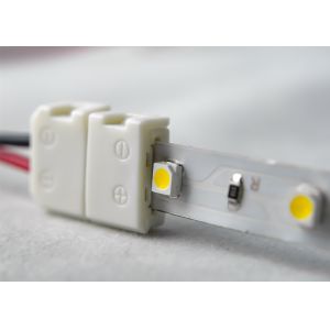 3528 Single Color LED Strip Connector Strip To Wire 8mm 6 Inches Long