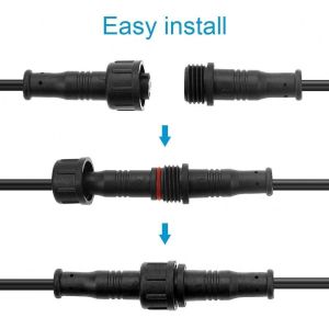 M8 Waterproof Connector 4pin 5pin 6pin IP65 IP66 60cm