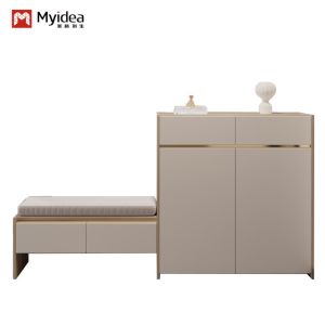 Support customization Modern Open Wardrobe With Upper Storage and Lower Shoe