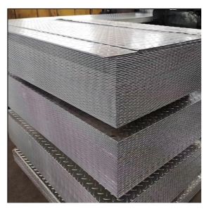 Wholesale Galvanized Pattern Steel Plate 40g/m2 Zinc Layer 1250/1000mm Punching Processing Service from china suppliers