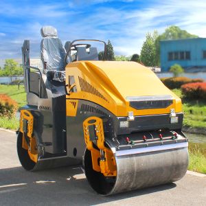 New Designed Tandem 4 Ton Vibratory Road Roller Double Drum Asphalt Compactor