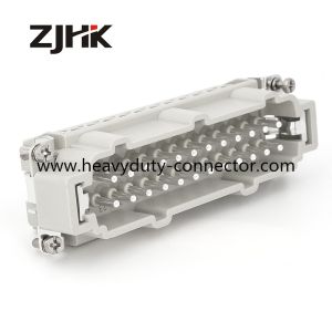 Heavy Duty Rectangular Connectors Temperature Controller Connectors 24 Pole Male