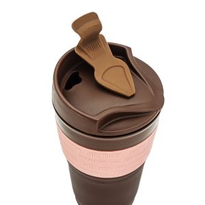 350ml Heat Resistant Silicone Foldable Coffee Cups With Lid
