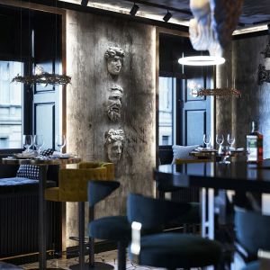 Customization Pub Table Chairs Combination Metal Leisure Drinks Table Fabric