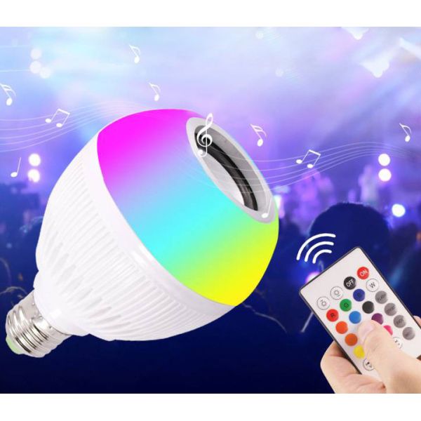 Quality Intelligent Led Color Changing Light Bulb , App Control Bluetooth Speaker Light Fixture for sale