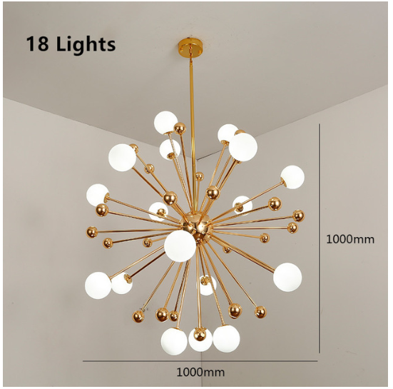 Nordic LED sputnik chandelier postmodern dandelion glass ball chandelier Bossa Nova LED Chandelier(WH-MI-115)