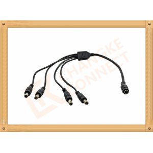 Wholesale DC12V 5.5X2.1 MmCustom Cable Assembly 1 To 4 Y Type Male To Female Easy To Clean from china suppliers