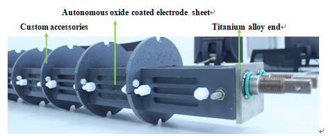 Fully transparent electrolytic cell