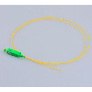 1310 / 1550nm Fiber Optic Pigtail Single Mode SC / APC G657A1 2.0mm Dia Yellow
