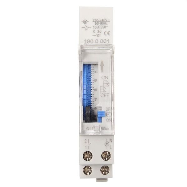 Quality SUL180a 15 Minutes Mechanical Timer 24 Hours timer Switch Programmable Din Rail Timers Measurement Analysis Instruments for sale