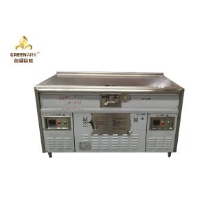 Induction Heating Indoor Teppanyaki Grill Upper Exhaustion Double Burners