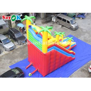 Commercial Inflatable Slide 8*4*7m PVC Coconut Tree Inflatable Bouncer Slide