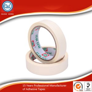 White Flexible Masking Tape , Natural Rubber Adhesive Masking Paper Tape