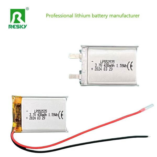 Customized Lipo Battery Cells 552535 3.7V 430mAh 400mAh Power