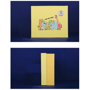 Customized Logo Luxury Clothing Packaging Boxes With Cartoon Pattern