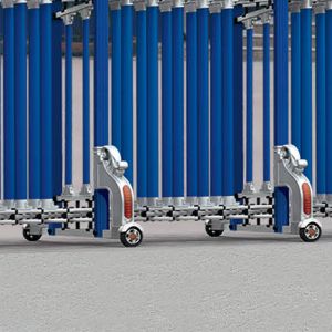 17m / min Electric Folding Sliding Gate Automatic Retractable Stainless Steel