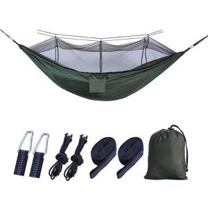 Camping Hammock with Mosquito Net, Hammocks with 13ft Tree Straps Carabiners,