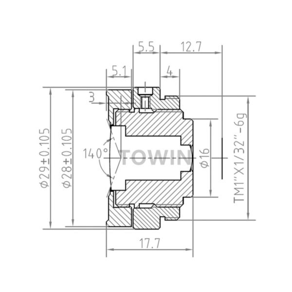 CCL118043MPCS ,CCTV 1/1.8″ 4.3mm wide angle IR corrected CS mount lens 12MP