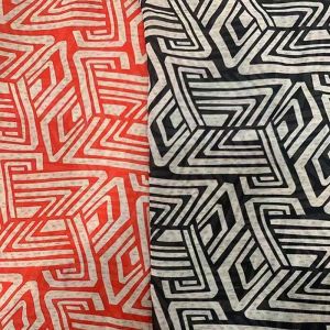 Middle Eastern Tie Dyeing Printed Polyester Chiffon Fabric 80-150gsm