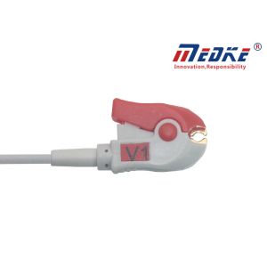 Gold Plated Non Detachable 2.2M Schiller Cs200 Ecg Lead Wires