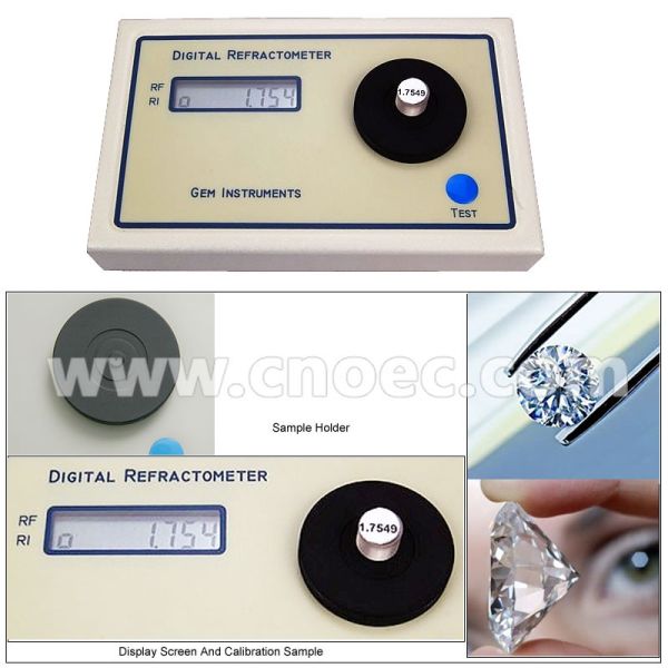 Digital Gem Refractometer Refractivity And Reflectivity Jewelry Microscope A24