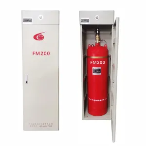 Red FM200 Cabinet Fire Suppression System For Fire Protection Level A B C Fires