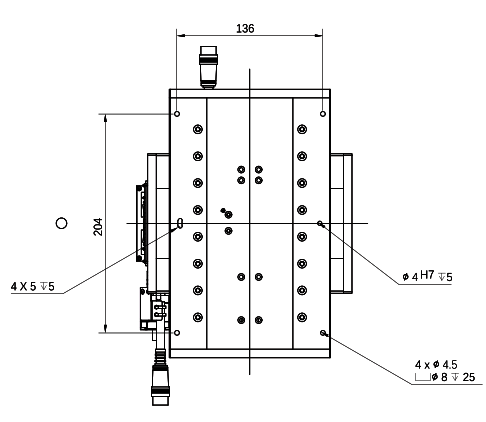Uniform Track XYR Stage Variable Speed XYR Alignment Platform With IO Absolute 6μM