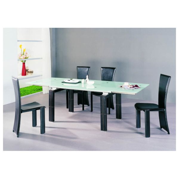 Quality Contemporary 90cm Width White Extendable Dining Table DT-887 For Home Use for sale