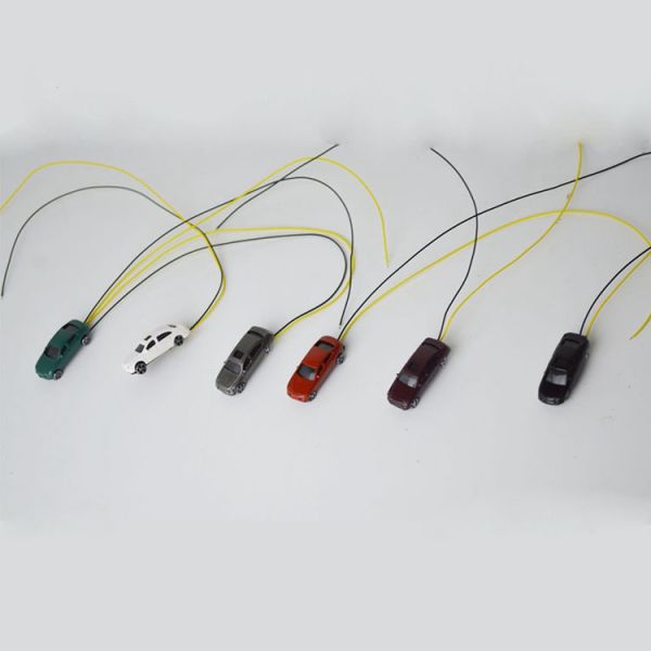 1:200 scale ABS plastic model painted light car for model building material