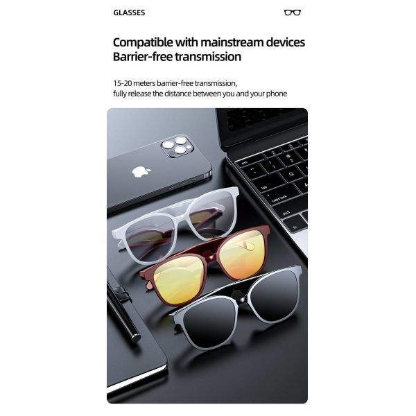 TR90 Smart Glasses Technology Neloy Lens UV Proof Lightweight For Women