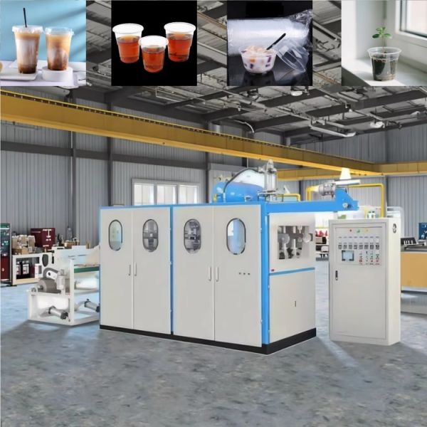 Fully Automatic Used Plastic Disposable Tea Cup Making Machine