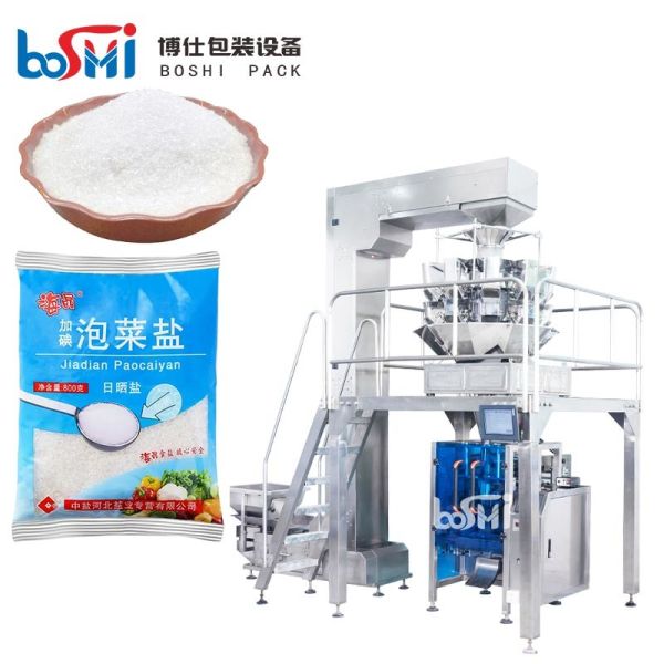Quality Automatic Salt Pouch Packing Machine With Wrapping Sealing Date Printing for sale