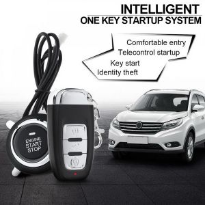 Wholesale Car Keyless Entry System One-Button Start Universal Vibration Anti-Theft Alarm PKE Induction Remote Control Start from china suppliers