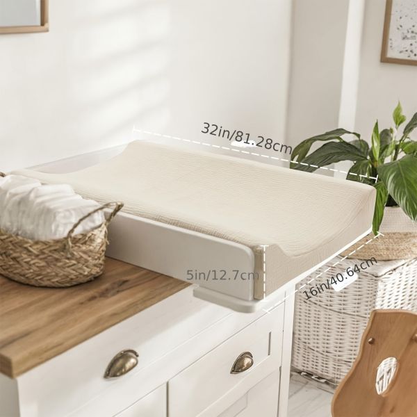Soft Changing Table Pad With Cover Breathable Skin Friendly Modern Style