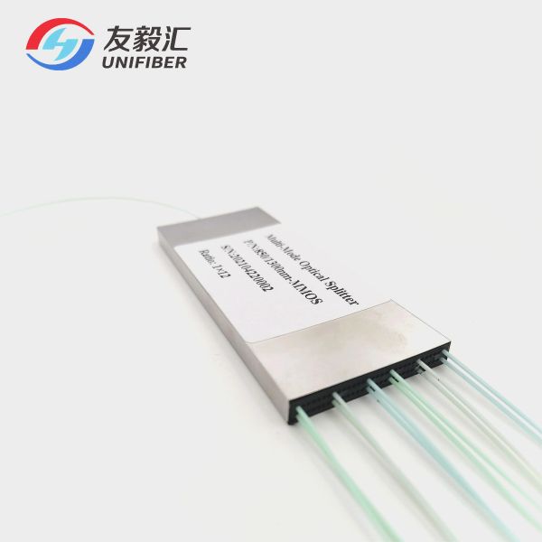 Quality OM3 Multimode Fiber Optic PLC Splitter 1x12 Low Insertion Loss for sale