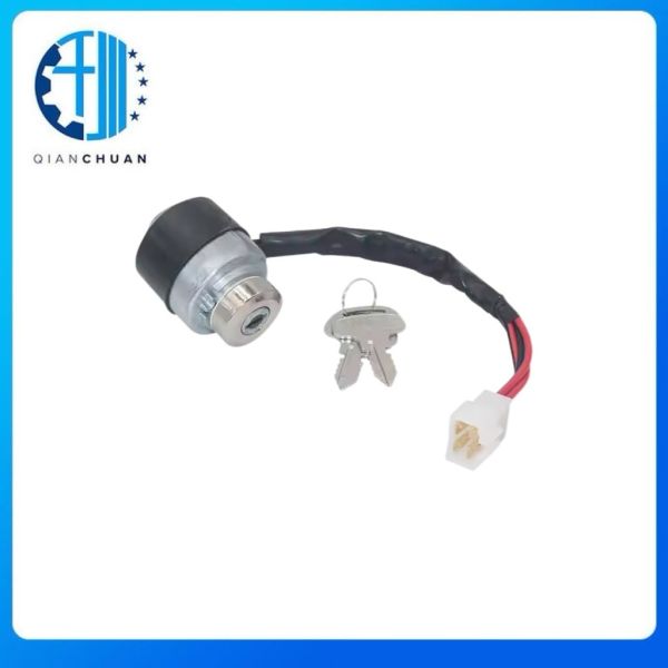 Ignition Starter Switch With Key 52200-41212 For Kubota M4900 M5700 M6800 M8200 M9000 Excavator Engine Spare Parts