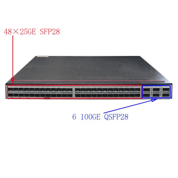 S6730-H48Y6C-V2 Ethernet Network Switch with 48 Ports and Stackable Function